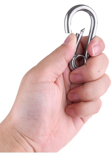 5 x 50 mm Tırmanma / Hiking Için Gözlü Paslanmaz Çelik Tırmanma Karabina (Yurt Dışından) modelleri