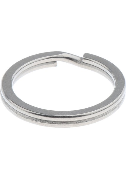 Titanyum Anahtarlık Cep Aracı Mini Bölünmüş Anahtarlık Daire Klip Gümüş 25MM (Yurt Dışından)