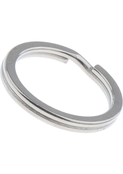 Titanyum Anahtarlık Cep Aracı Mini Bölünmüş Anahtarlık Daire Klip Gümüş 25MM (Yurt Dışından)