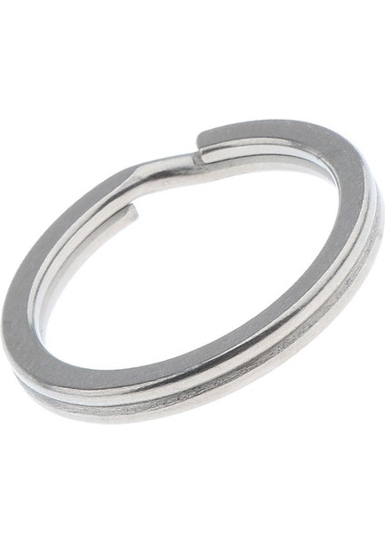 Titanyum Anahtarlık Cep Aracı Mini Bölünmüş Anahtarlık Daire Klip Gümüş 25MM (Yurt Dışından)