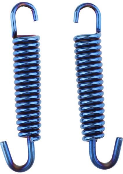 2 Adet 65MM Motosiklet Paslanmaz Çelik Egzoz Borusu Susturucu Bahar Kanca Mavi (Yurt Dışından) fiyatları