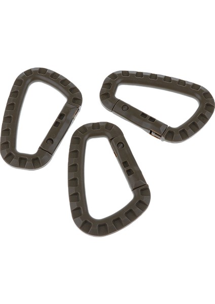 Taktik Dişli Karabina Anahtarlık Sert Polimer D Kilit Sırt Çantası Klipler Haki (Yurt Dışından) fırsatları