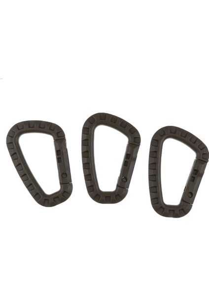 Taktik Dişli Karabina Anahtarlık Sert Polimer D Kilit Sırt Çantası Klipler Haki (Yurt Dışından) indirimleri