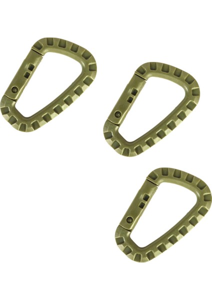 Taktik Dişli Karabina Anahtarlık Sert Polimer D Kilit Sırt Çantası Klipler Yeşil (Yurt Dışından) fiyatları