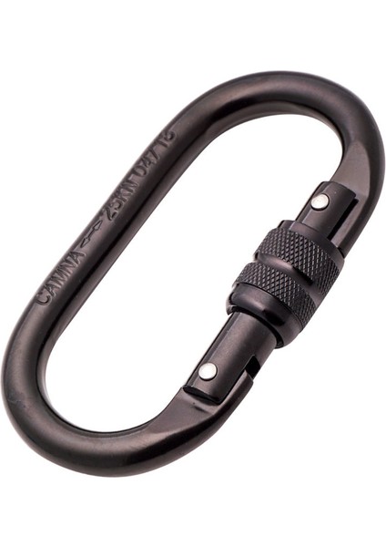 Oval Şekil 25KN Vida Kilitleme Karabina Kaya Tırmanışı Ekipmanları Ce Sertifikalı (Yurt Dışından)