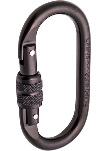 Oval Şekil 25KN Vida Kilitleme Karabina Kaya Tırmanışı Ekipmanları Ce Sertifikalı (Yurt Dışından) fırsatları