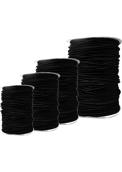 8mm 10 Metre Siyah Yuvarlak Elastik Bungee / Şok Kordon Kravat Aşağı Streç Halat 10 M (Yurt Dışından) modelleri