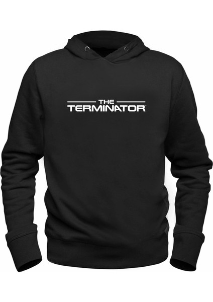 Terminatör Baskılı Çocuk Siyah Sweatshirt