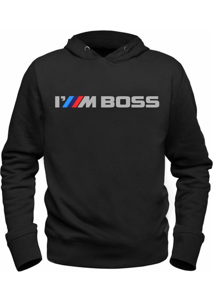 Bmw Dijital Baskılı Çocuk Siyah Sweatshirt
