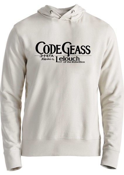Code Geass Resimli Baskılı Ekru Çocuk Sweatshirt