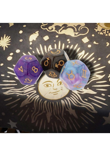 Çoklu Taraflı Zar Seti Kurulu Oyunu Zindanlar D & D Rpg Oyunları Rol Oyna Bar Oyuncaklar Mor Mor Yeşil Kahve (Yurt Dışından)