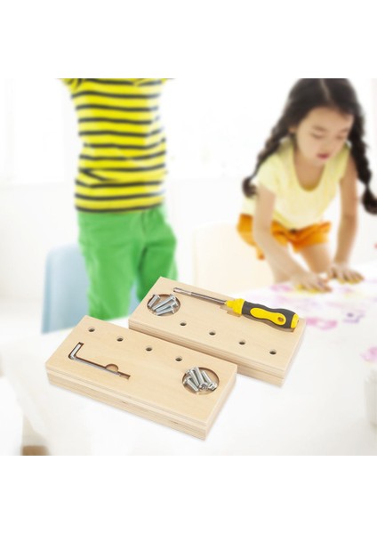 Ahşap Montessori Çocuklar Için Vida Sürücü Kurulu Eğitim Öğrenme Oyuncaklar C (Yurt Dışından) indirimleri