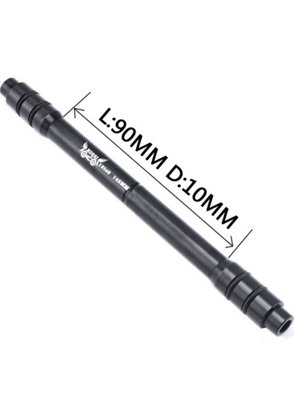 Bisiklet 12MM Ila 9 Thru Aks Hızlı Yayın Hub Dönüşüm Şiş Adaptörü Siyah (Yurt Dışından)