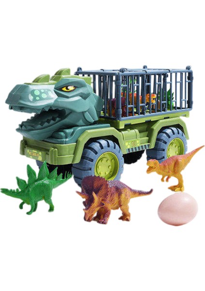 Çocuklar için Dinozor Şeklinde Araba Oyuncağı - Yeşil (Yurt Dışından)