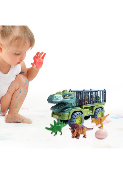 Çocuklar için Dinozor Şeklinde Araba Oyuncağı - Yeşil (Yurt Dışından) indirimleri