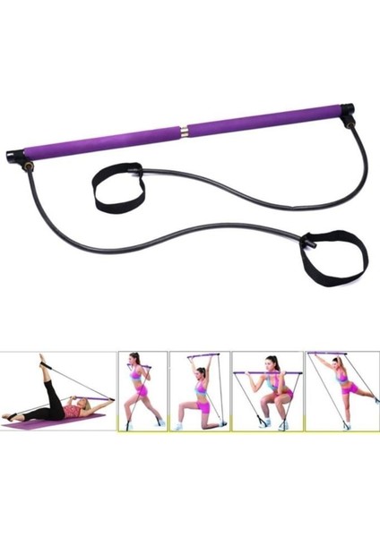Taşınabilir Egzersiz Çubuğu Pilates Barı Spor Aleti 92 cm indirimleri