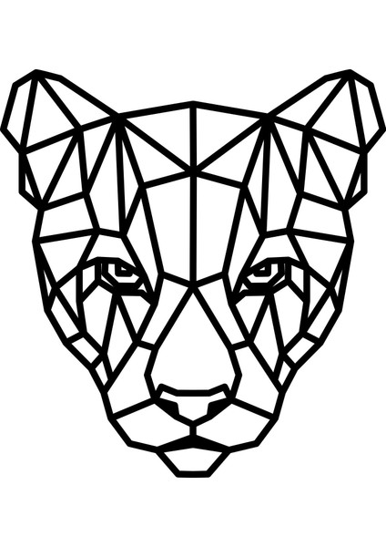 Jaguar-Kaplan-Çita Dekoratif Tablo-Duvar Dekoru 38X36