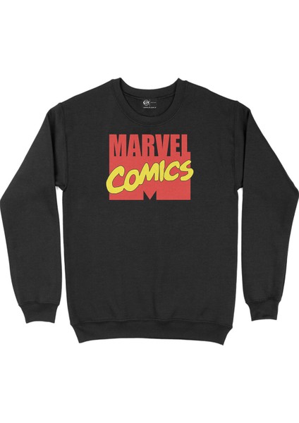 Marvel Comics Siyah Sweatshirt
