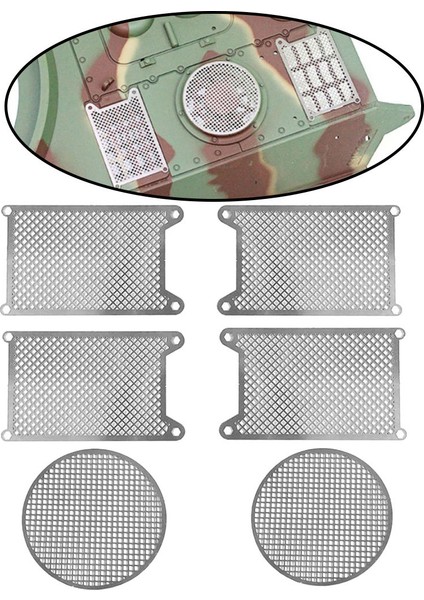 6x Koruyucu Net 1/16 Heng Uzun Alman King Tiger 3888 Rc Tank Parçaları Için (Yurt Dışından)