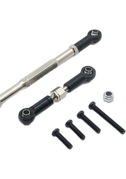 Metal Direksiyon Çekme Çubuk Servo Link Kravat Sonu D90 D91 1/12 Kamyon Araba Parçaları Siyah (Yurt Dışından) modelleri