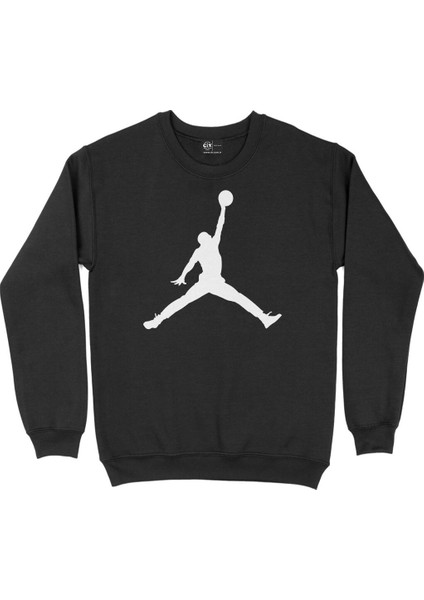 Beyaz Jordan Air Siyah Sweatshirt
