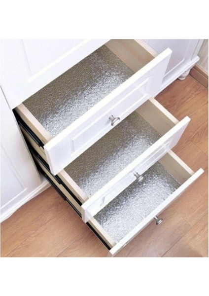 Yapışkanlı Kolay Silinebilir Mutfak Tezgah Üstü Folyo Gümüş modelleri