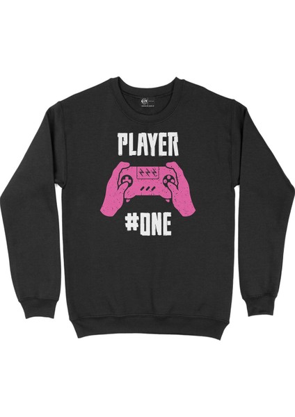 Player One Siyah Sweatshirt