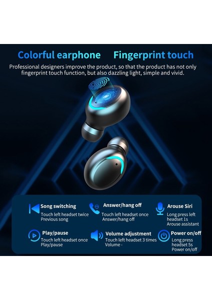Bluetooth 5.0 Kulaklık Tws Dokunmatik Kulaklık Hifı Stereo (Yurt Dışından) fiyatları