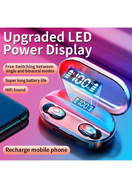 Kablosuz Tws Spor Bluetooth 5.0 Kulaklık Su Geçirmez Mikrofonlu (Yurt Dışından) modelleri