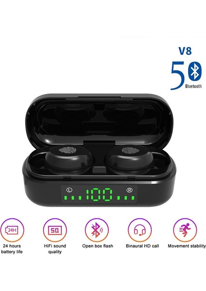 Tws Kablosuz Kulaklık Bluetooth 5.0 9d Bas Stereo Su Geçirmez (Yurt Dışından) fiyatları