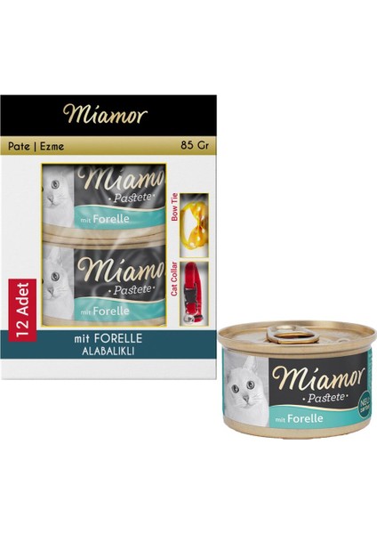 Pastete Alabalıklı Ezme Kedi Konservesi 12 x 85 gr