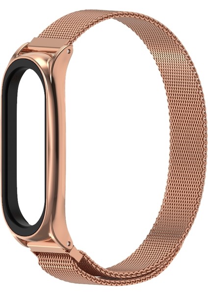 Milan Manyetik Artı Paslanmaz Çelik Kayış Xiaomi Mi Band İçin 6/5/4/3 (Yurt Dışından)