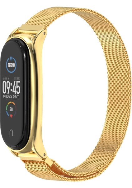 Milan Manyetik Artı Paslanmaz Çelik Kayış Xiaomi Mi Band İçin 6/5/4/3 (Yurt Dışından) modelleri