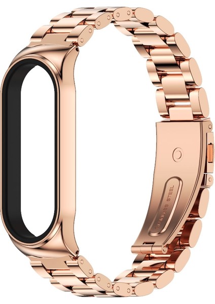 Metal Üç Boncuk Paslanmaz Çelik Kordonlu Xiaomi Mi Band İçin 6/5/4/3 (Yurt Dışından) fiyatları