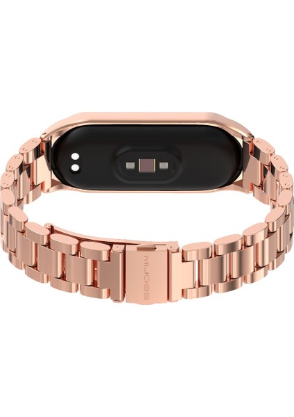Metal Üç Boncuk Paslanmaz Çelik Kordonlu Xiaomi Mi Band İçin 6/5/4/3 (Yurt Dışından) fırsatları