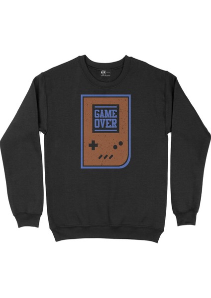 Kırmızı Game Make Me Happy Siyah Sweatshirt