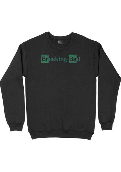 Breaking Bad Logolu Siyah Sweatshirt