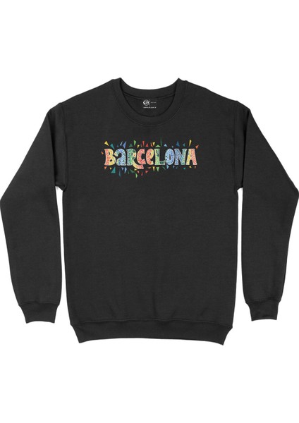 Barselona Siyah Sweatshirt