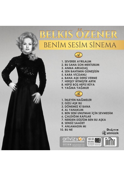 Belkıs Özener-Benim Sesim Sinema ( Plak )