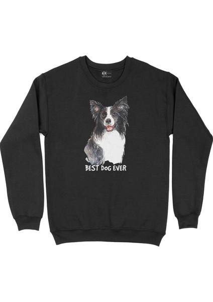 Bahreyn Haritalı ve Bayraklı Siyah Sweatshirt