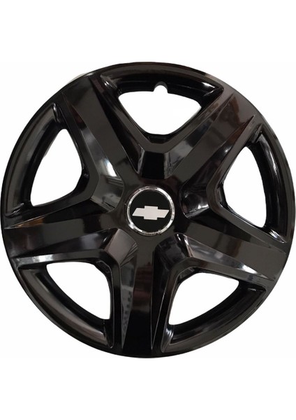 Chevrolet Beretta 16'' Inç Piano Black 4'lü Set Jant Kapağı Çelik Jant Görünümlü