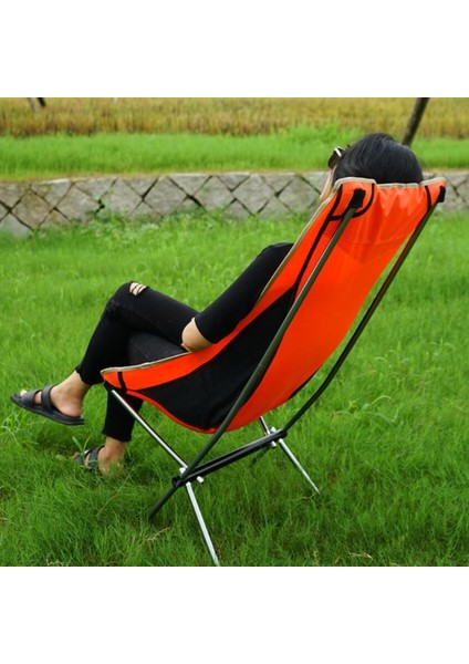 Taşınabilir Katlanabilir Kamp Plaj Güneş Sandalye Sırt Çantası Veranda Şezlong -, 44X37X102 cm Turuncu (Yurt Dışından) fırsatları