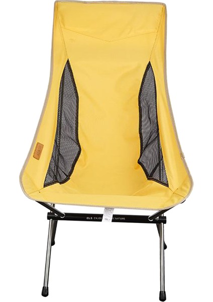 Taşınabilir Katlanabilir Kamp Plaj Güneş Sandalye Sırt Çantası Veranda Şezlong -, 44X37X102CM Sarı (Yurt Dışından)