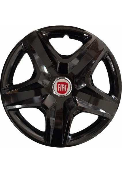 Fiat Mirafiori 16'' Inç Piano Black Jant Kapağı 4 Adet Çelik Jant Görünümlü