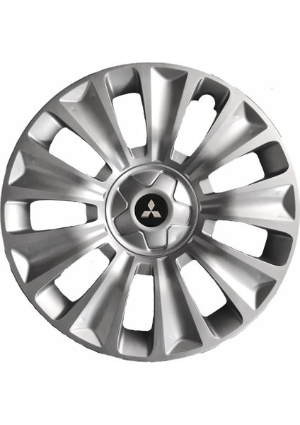 Mitsubishi 15'' Inç Gri 4'lü Set Jant Kapağı Çelik Jant Görünümlü