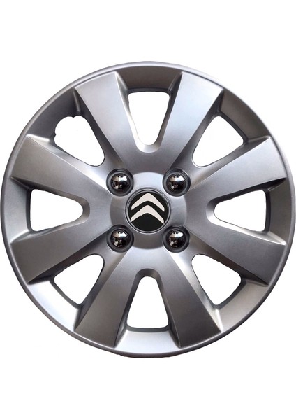 Citroen C4 Grand Picasso 15' 'Inç Gri 4'lü Set Jant Kapağı Çelik Jant Görünümlü