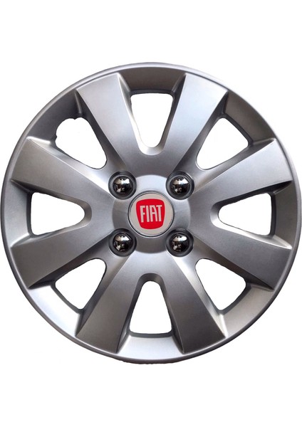 Fiat Albea 15'' Inç Gri Jant Kapağı 4 Adet Çelik Jant Görünümlü