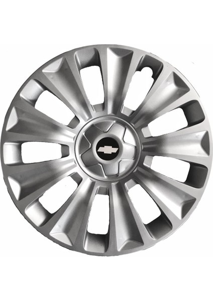 Chevrolet 15'' Inç Gri 4'lü Set Jant Kapağı Çelik Jant Görünümlü