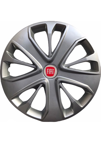 Fiat Brava 15'' Inç Gri Jant Kapağı 4 Adet Çelik Jant Görünümlü
