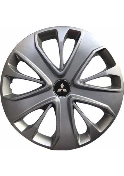 Mitsubishi Lancer Evolution 15'' Inç Gri 4'lü Set Jant Kapağı Çelik Jant Görünümlü
